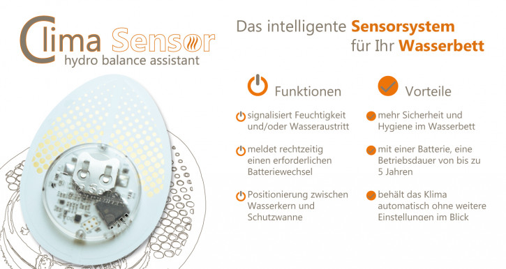 Clima-Sensor für dein Wasserbett